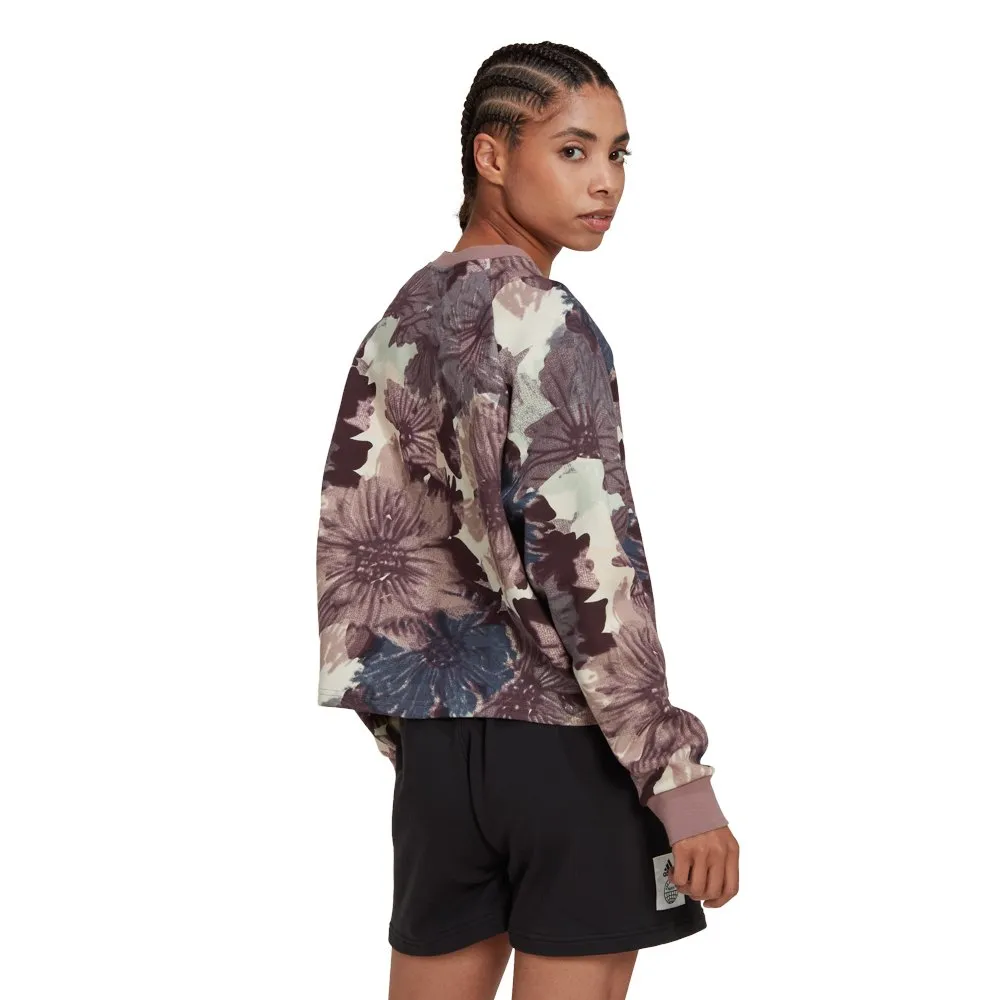 Adidas Sportswear Allover Print Sweatshirt 4 Adidas Sportswear Allover Print Sweatshirt - Image 2