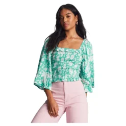 Billabong Be My Babe Long Sleeve Blouse