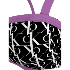 Calvin Klein Bandeau Monogram Bikini Top -Pepe Clothing Shop calvin klein bandeau monogram bikini top 4
