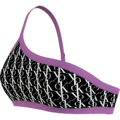 Calvin Klein One Shoulder Monogram Bikini Top -Pepe Clothing Shop calvin klein one shoulder monogram bikini top 2