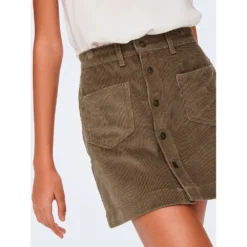 ONLY Amazing Cord High Waist Skirt -Pepe Clothing Shop only amazing cord high waist skirt 4