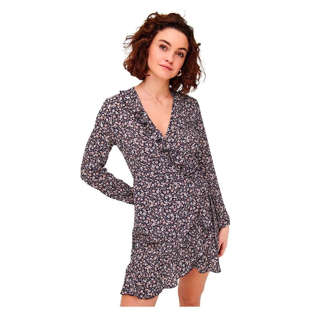 ONLY Carly Wrap Long Sleeve Short Dress 9 ONLY Carly Wrap Long Sleeve Short Dress - Image 7