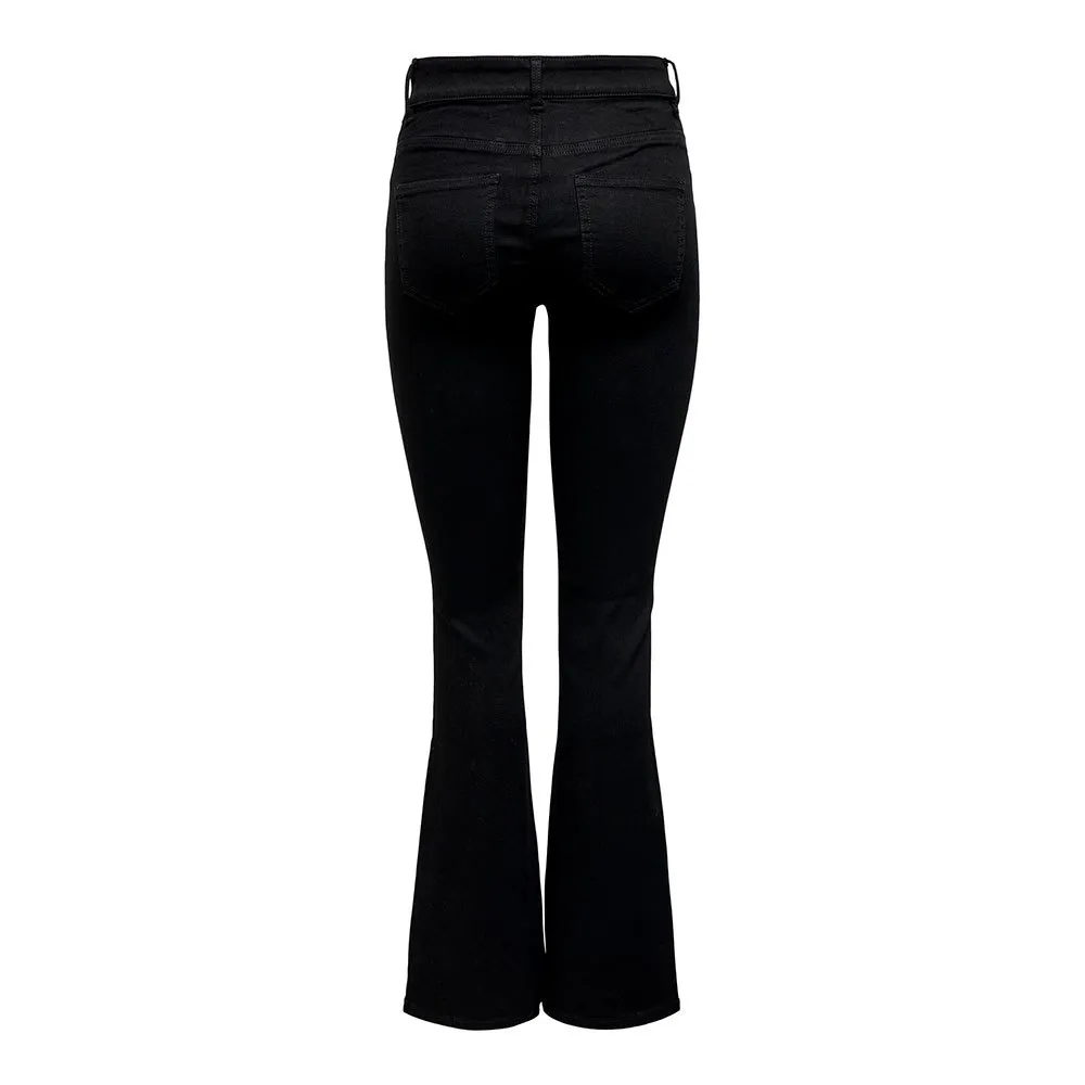 ONLY Hush Flared Mid Waist Jeans 4 ONLY Hush Flared Mid Waist Jeans - Image 2
