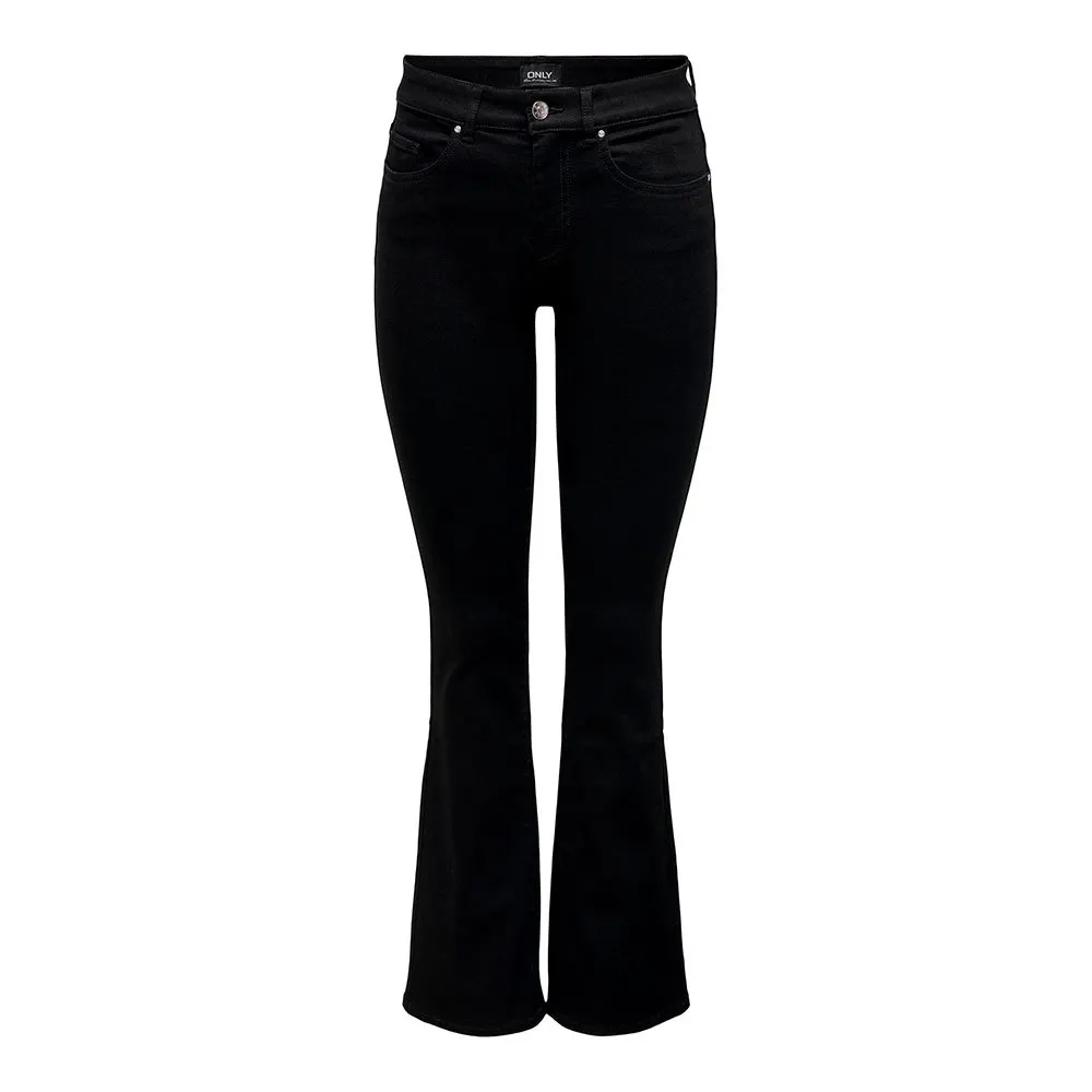 ONLY Hush Flared Mid Waist Jeans 3 ONLY Hush Flared Mid Waist Jeans