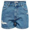 ONLY Jagger Mom High Waist Denim Shorts -Pepe Clothing Shop only jagger mom high waist denim shorts