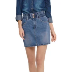 ONLY Millie Hw Mini Paper Denim Gua Skirt -Pepe Clothing Shop only millie hw mini paper denim gua skirt 4