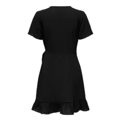 ONLY Nova Life Marlie Wrap Solid Short Sleeve Short Dress 5 ONLY Nova Life Marlie Wrap Solid Short Sleeve Short Dress -Pepe Clothing Shop only nova life marlie wrap solid short sleeve short dress 1