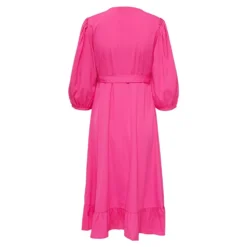 ONLY Olivia Wrap Midi 3/4 Sleeve Dress -Pepe Clothing Shop only olivia wrap midi 3 4 sleeve dress 3