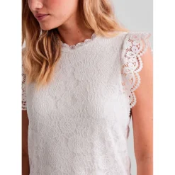 Pieces Olline Lace Sleeveless Blouse -Pepe Clothing Shop pieces olline lace sleeveless blouse 3