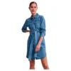 Pieces Osalina Midi Denim Mb Long Sleeve Dress -Pepe Clothing Shop pieces osalina midi denim mb long sleeve dress
