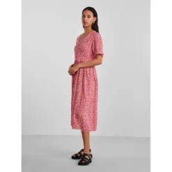 Pieces Tala Midi Short Sleeve Dress -Pepe Clothing Shop pieces tala midi short sleeve dress 3