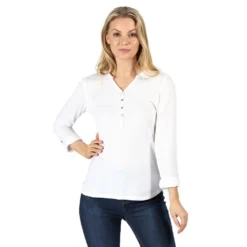 Regatta Fflur Buttoned Long Sleeve Blouse -Pepe Clothing Shop regatta fflur buttoned long sleeve blouse 2