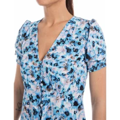 Replay W9609.000.73976 Short Sleeve Midi Dress -Pepe Clothing Shop replay w9609.000.73976 short sleeve midi dress 2