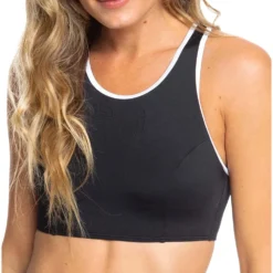 Roxy Fitness Crop SD Bikini Top