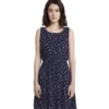 Tom Tailor Sleeveless With A Floral Pattern Short Dress -Pepe Clothing Shop tom tailor sleeveless with a floral pattern short dress