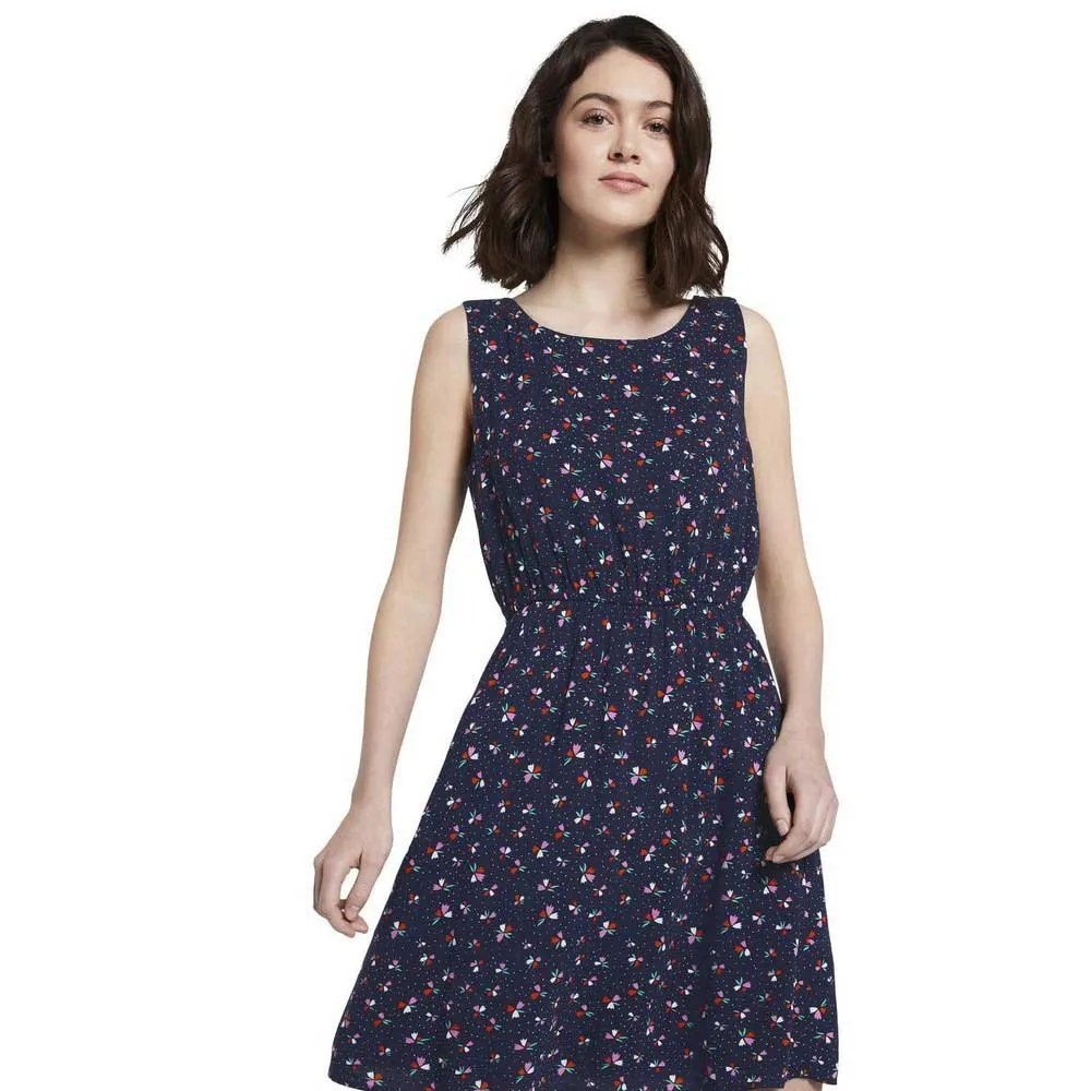 Tom Tailor Sleeveless With A Floral Pattern Short Dress 6 Tom Tailor Sleeveless With A Floral Pattern Short Dress - Image 4