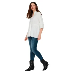 Vero Moda Clara 3/4 Sleeve Shirt -Pepe Clothing Shop vero moda clara 3 4 sleeve shirt 3