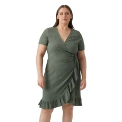Vero Moda Curve Haya Short Sleeve Short Dress