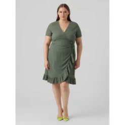 Vero Moda Curve Haya Short Sleeve Short Dress 11 Vero Moda Curve Haya Short Sleeve Short Dress -Pepe Clothing Shop vero moda curve haya short sleeve short dress 4