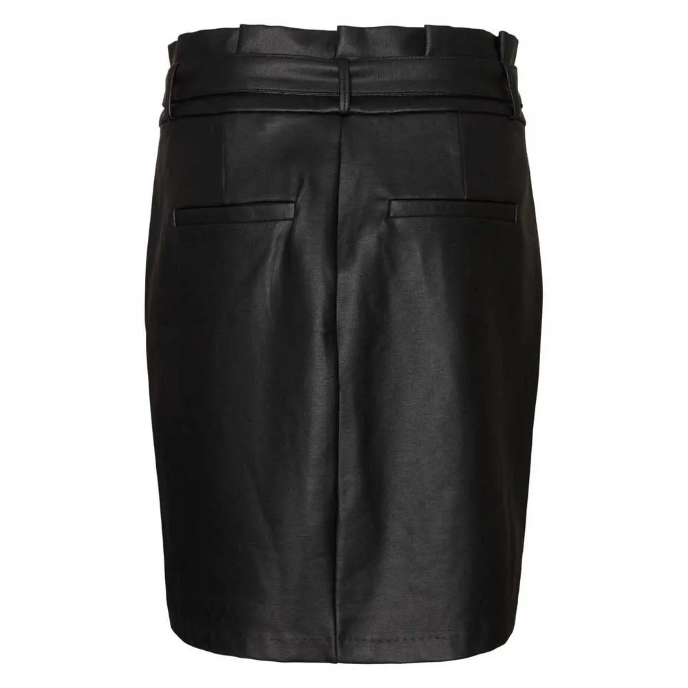 Vero Moda Eva Hr Paperbag Coated Short Skirt 6 Vero Moda Eva Hr Paperbag Coated Short Skirt - Image 4