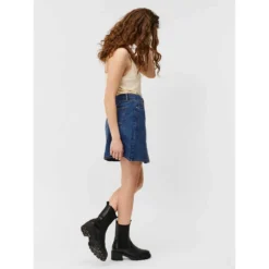 Vero Moda Harper HR M Skater Denim Skirt -Pepe Clothing Shop vero moda harper hr m skater denim skirt 4