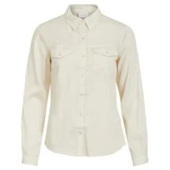 Vila Bista Long Sleeve Denim Shirt -Pepe Clothing Shop vila bista long sleeve denim shirt 2