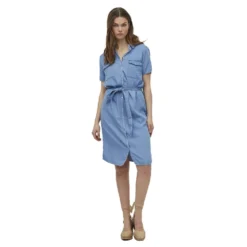 Vila Bista Short Sleeve Midi Dress -Pepe Clothing Shop vila bista short sleeve midi dress 4