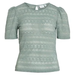 Vila Chikka Puff Short Sleeve Blouse 11 Vila Chikka Puff Short Sleeve Blouse -Pepe Clothing Shop vila chikka puff short sleeve blouse 2