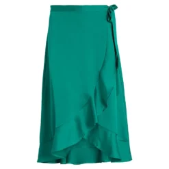 Vila Ellette Wrap High Waist Midi Skirt