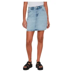 Vila Kaja Jaf Lbd Denim Skirt
