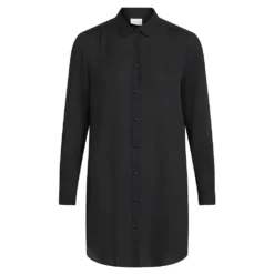 Vila Lucy Button Long Sleeve Tunic Shirt -Pepe Clothing Shop vila lucy button long sleeve tunic shirt 2