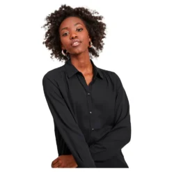 Vila Lucy Button Long Sleeve Tunic Shirt -Pepe Clothing Shop vila lucy button long sleeve tunic shirt 6