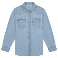 Wrangler Heritage Long Sleeve Shirt -Pepe Clothing Shop wrangler heritage long sleeve shirt 2